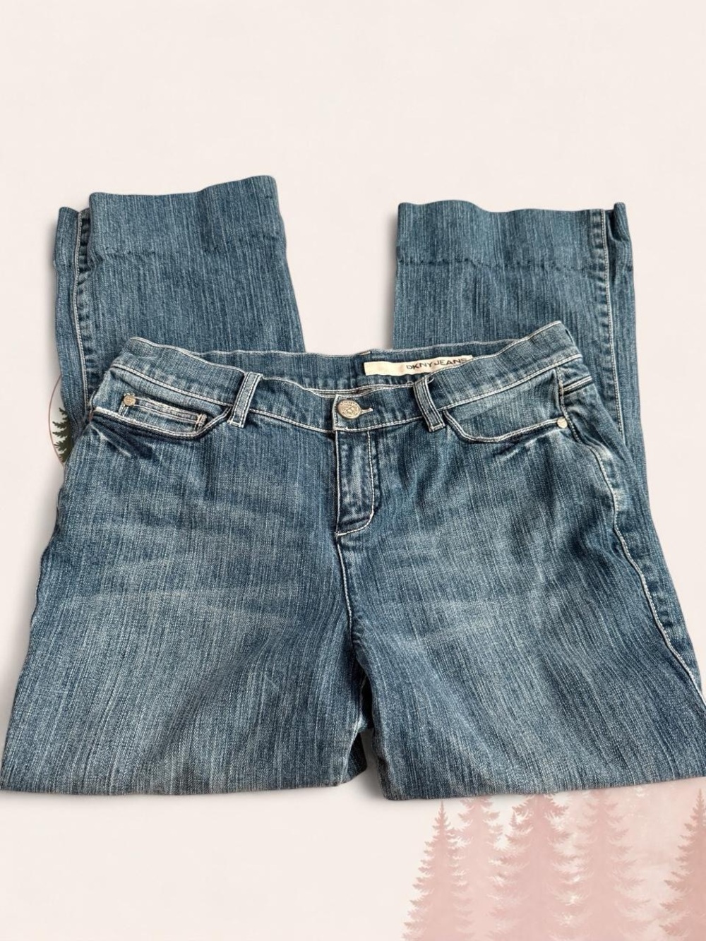 DKNY Jeans Y2K Bootcut Flare Jeans Women’s Size 8 Petite Medium Wash Denim